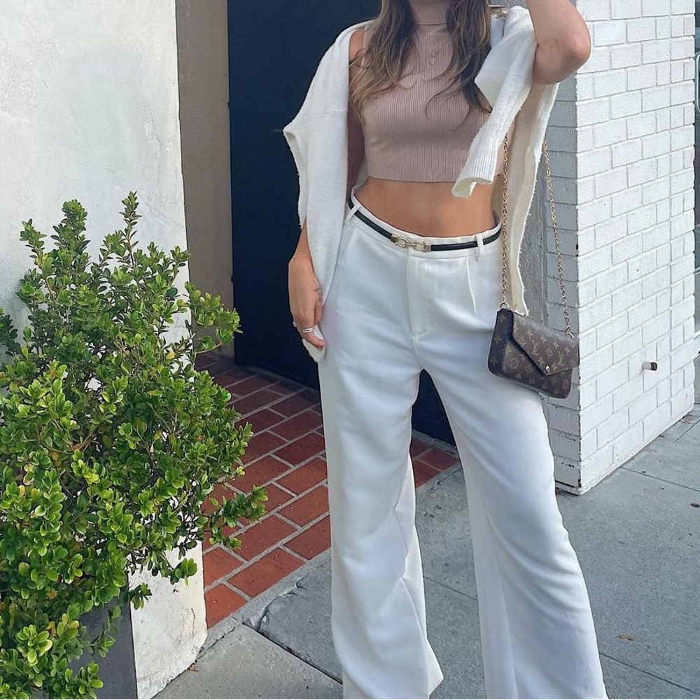 Zara White Trousers
